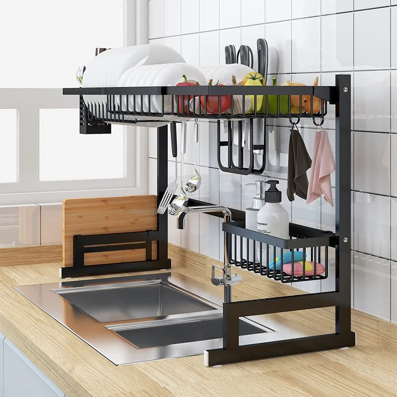 Organisation Élégante pour la Cuisine Porte Ustensiles au Dessus de l&#39;Évier