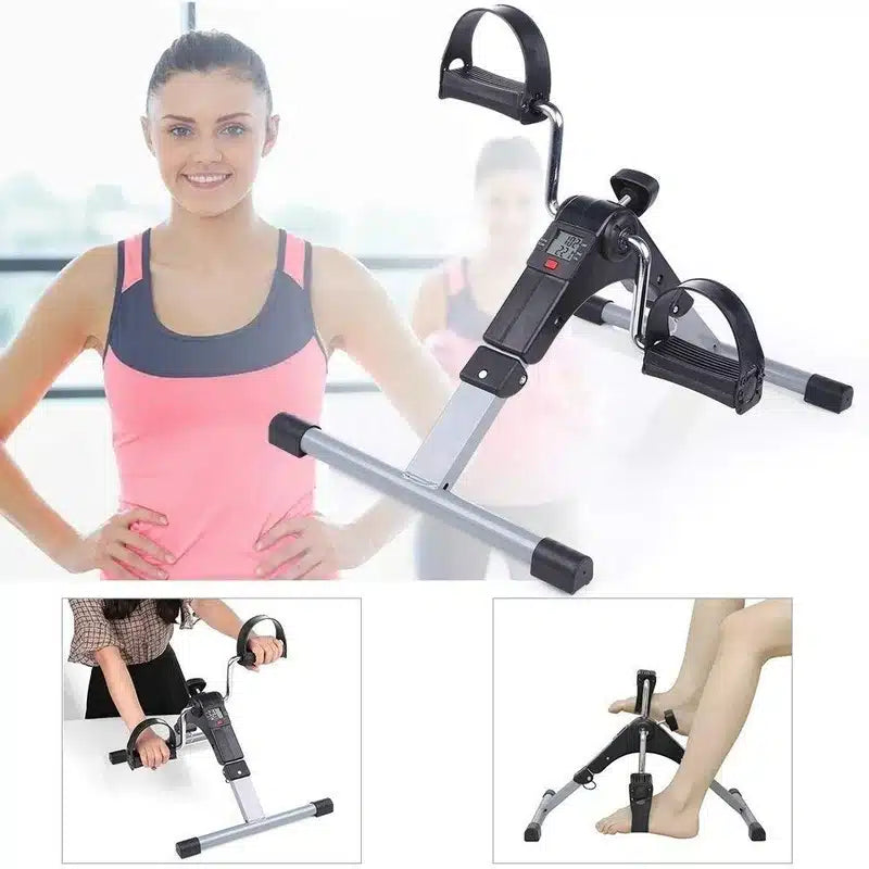 Pédale Vélo d'exercice pliable pour jambes et bras, équipé d'un écran