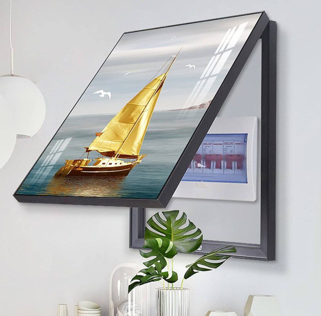 Couvercle décoratif  de boîte de compteur électrique