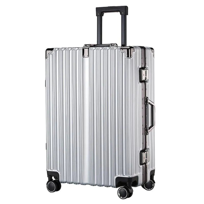 Valise d&#39;affaires à cadre en aluminium et roulette silencieuse