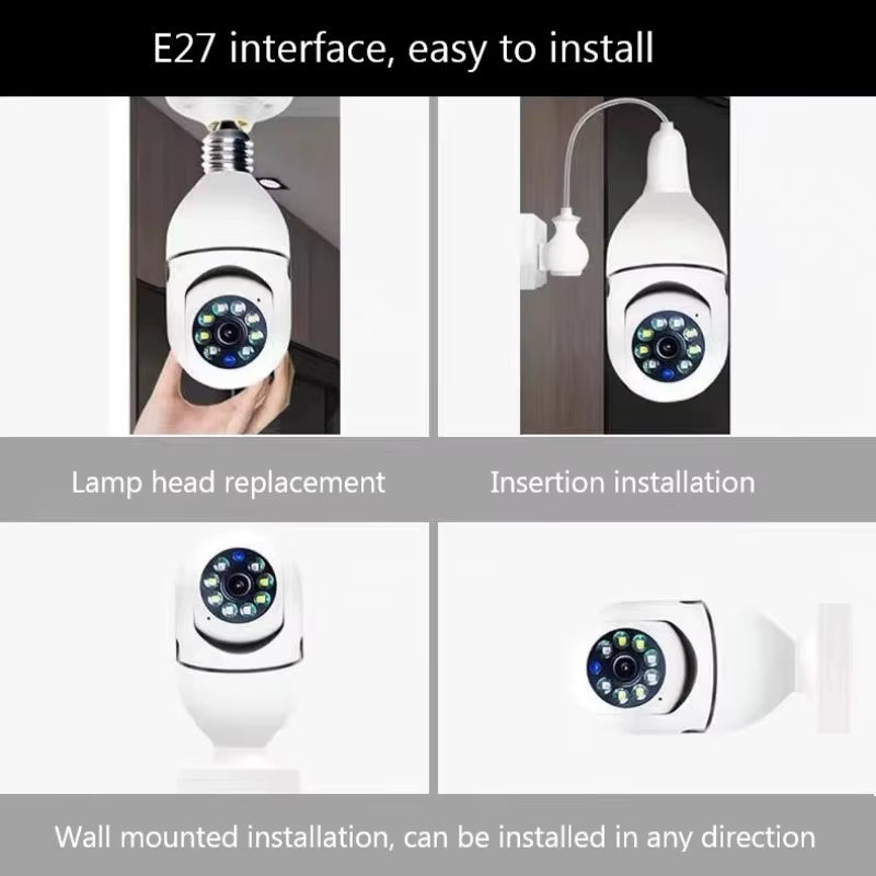 Caméra de Surveillance WiFi E27 (Ampoule) | كاميرا مراقبة ذكية واي فاي